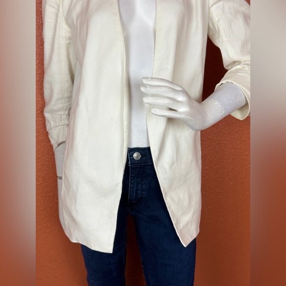 Babaton Atelier 'Keith' Off White Open Front Jacket in Espace Women's Size 6 - Picture 5 of 12